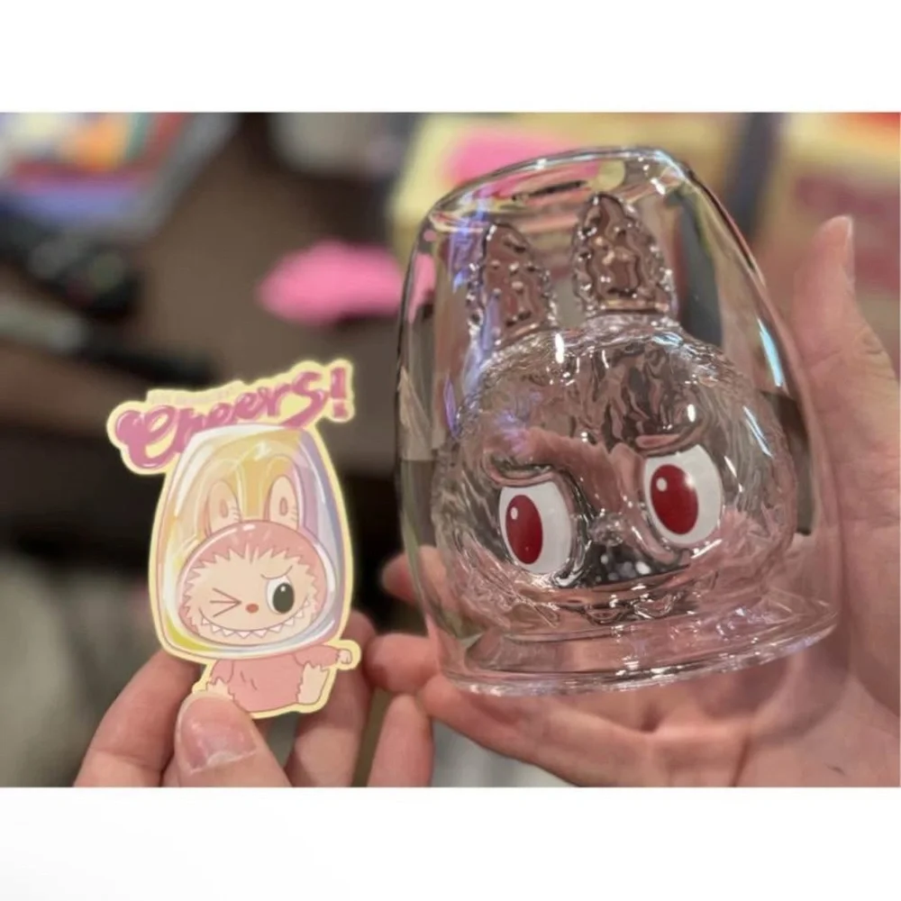 POP MART- LABUBU The Monsters Cheers Series Double Walled Glass - AUTHENTIC